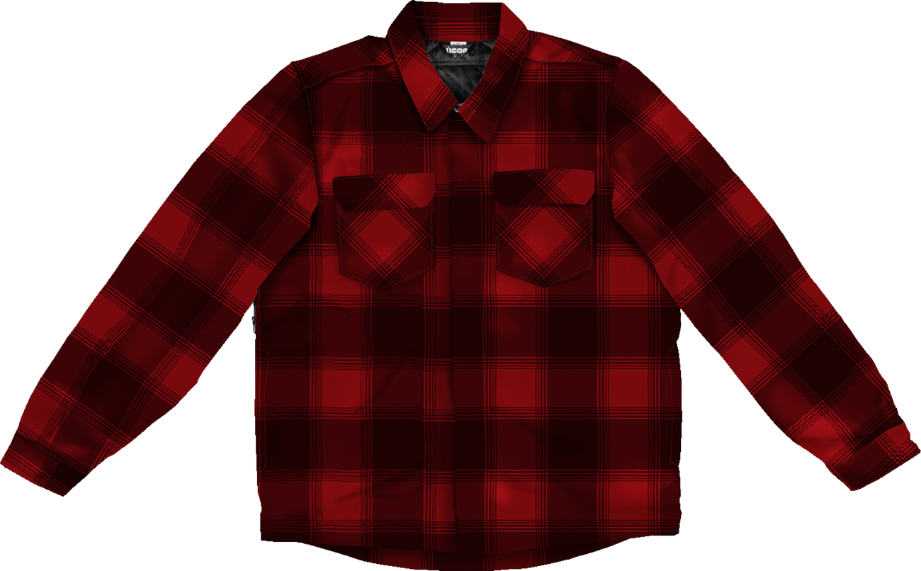 ICON Fallblock CX Flannel™ Jacket - Red - 2XL 2820-6978