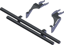 KFI PRODUCTS Rear Bumper - Round - Black - Polaris - General '21-'26 102085
