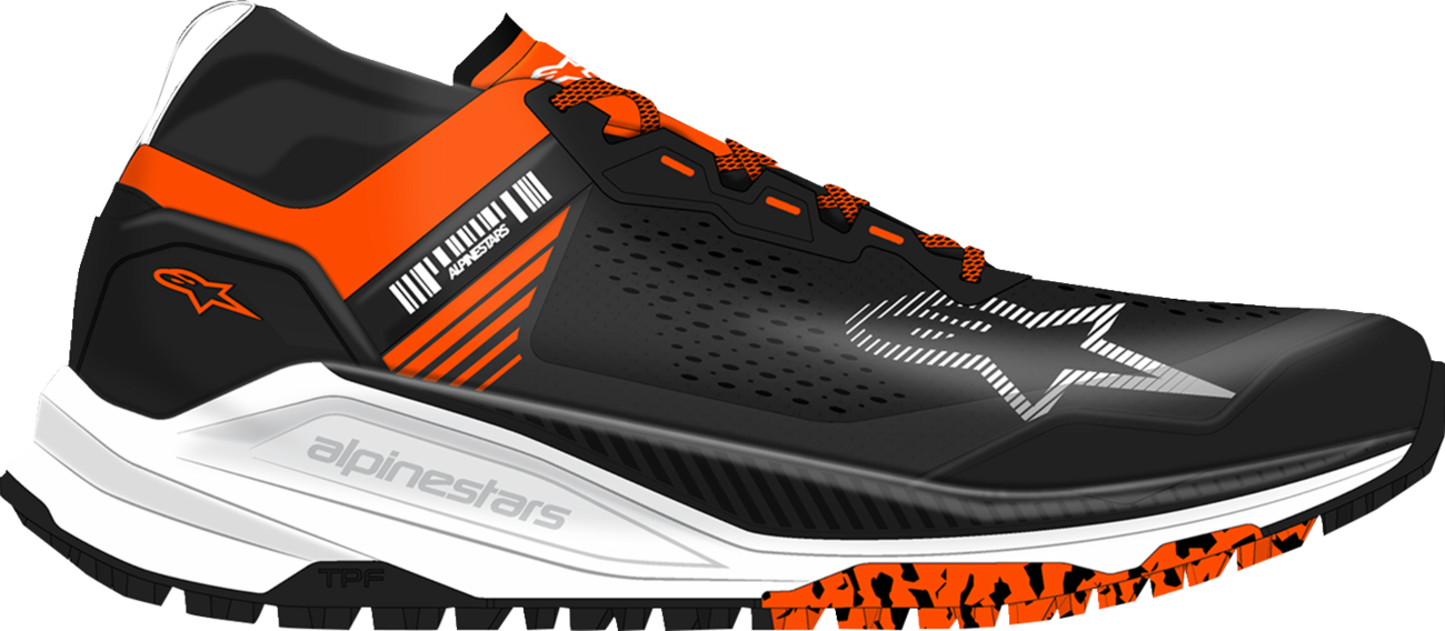 ALPINESTARS Meta XR v2 Shoes - Black/Orange/White - US 12 / EU 45.5 2654825-134-12
