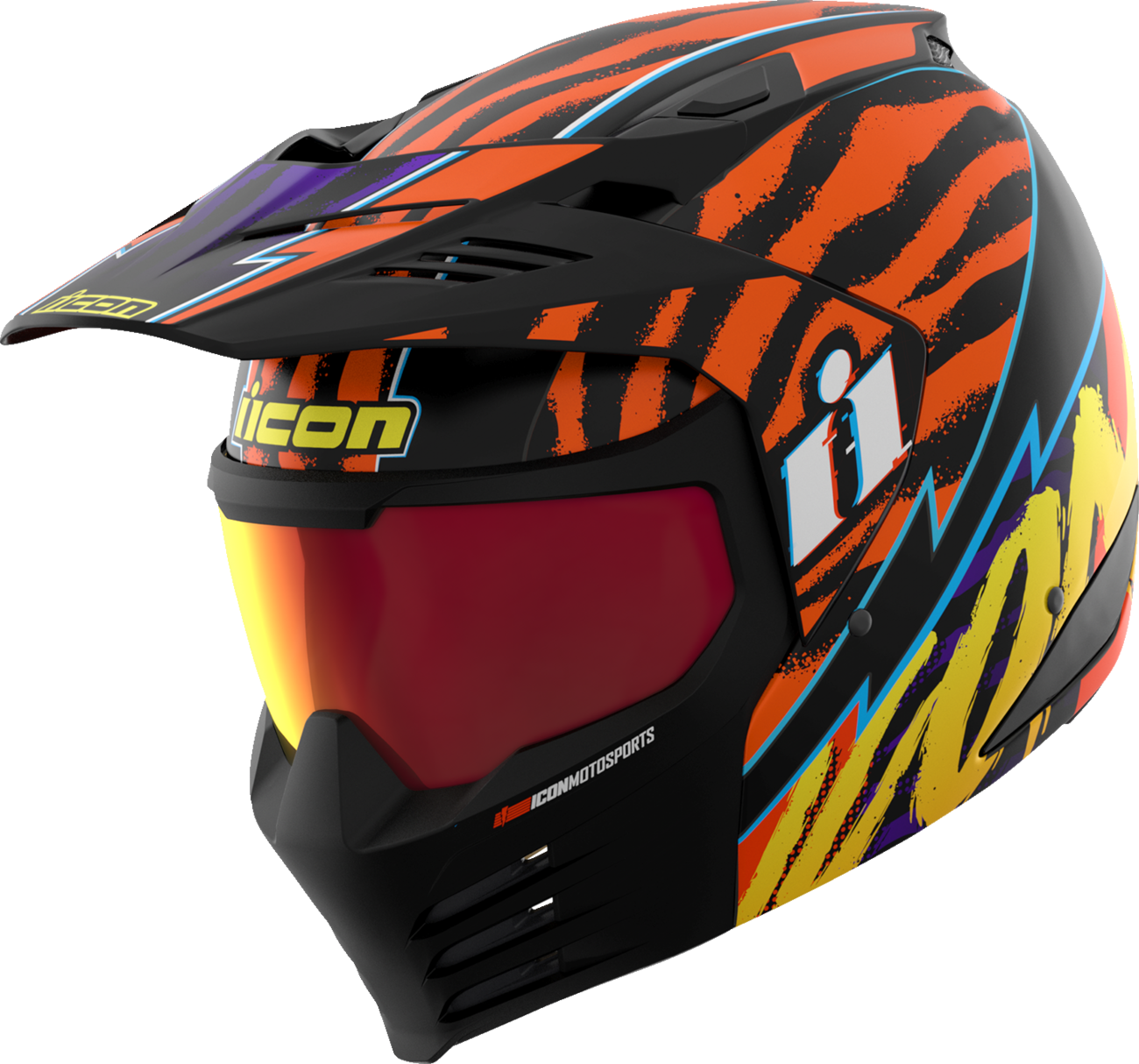 ICON Elsinore™ Helmet - Rad Dawn - Orange - Large 0104-3348