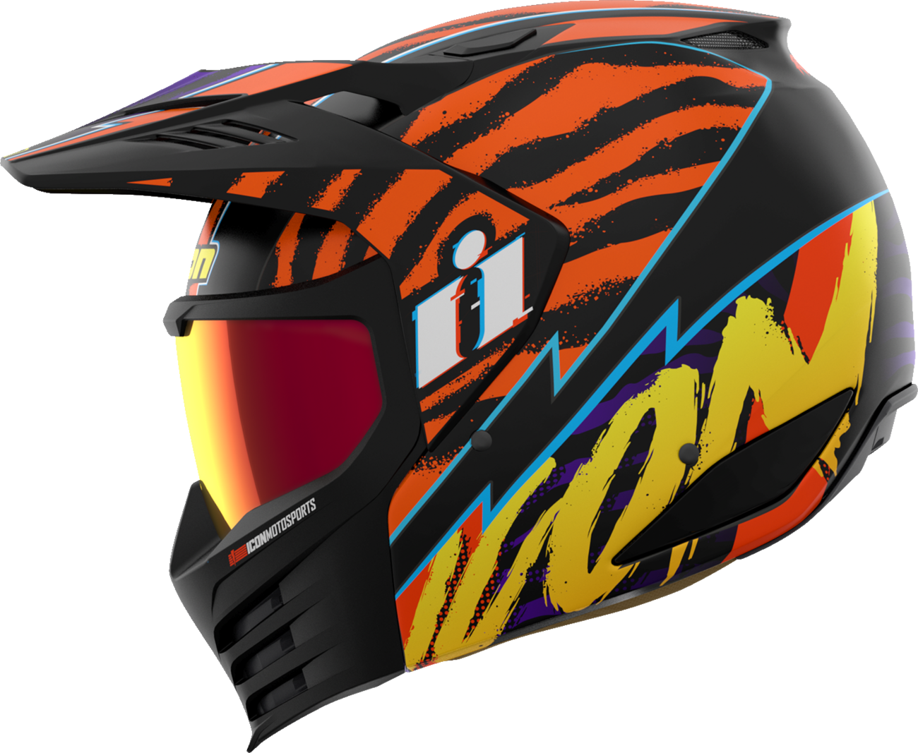 ICON Elsinore™ Helmet - Rad Dawn - Orange - Large 0104-3348