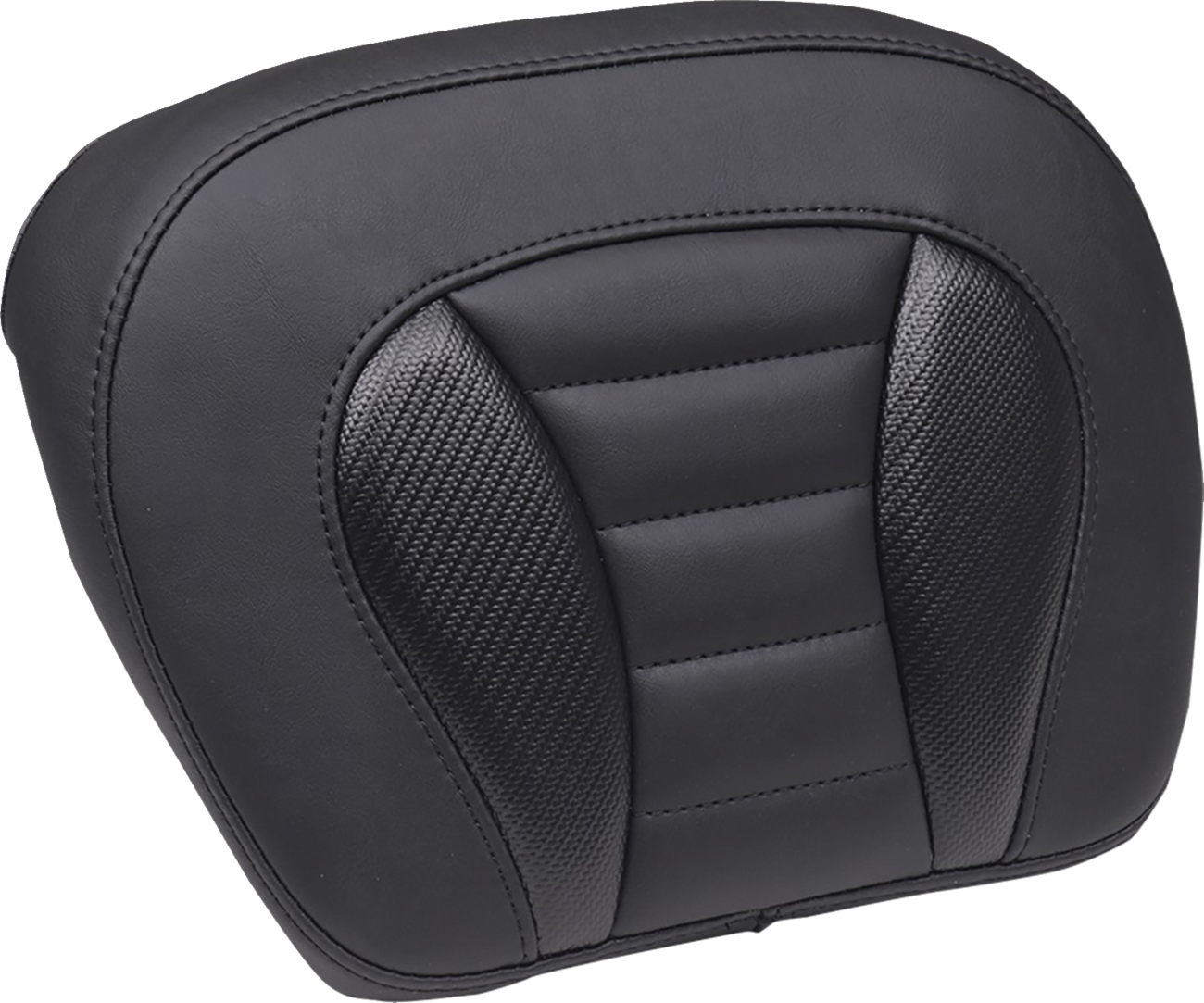 MUSTANG Deluxe Chopped Tour-Pak® Sissy Bar Pad - Black - Touring 88405