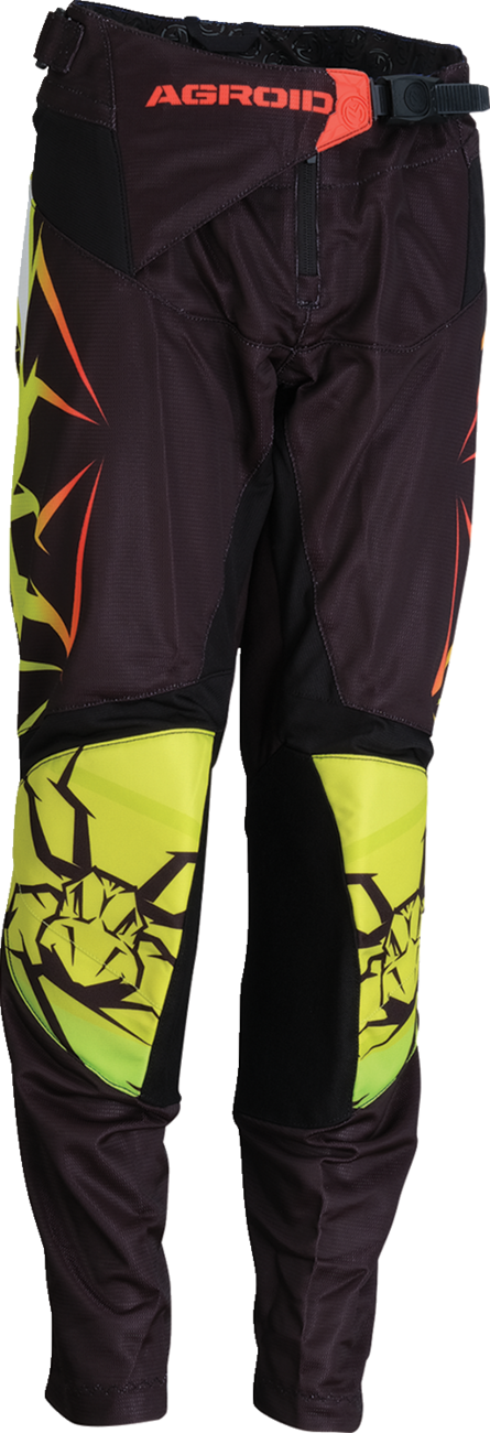 MOOSE OFFROAD Youth Agroid Mesh Pants - Hi-Viz/Black - 28 2903-2565