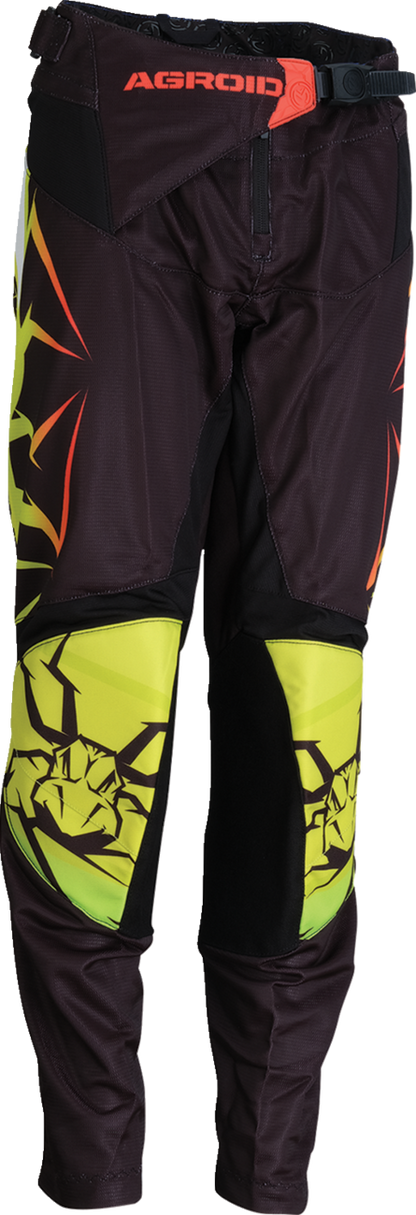 MOOSE OFFROAD Youth Agroid Mesh Pants - Hi-Viz/Black - 28 2903-2565
