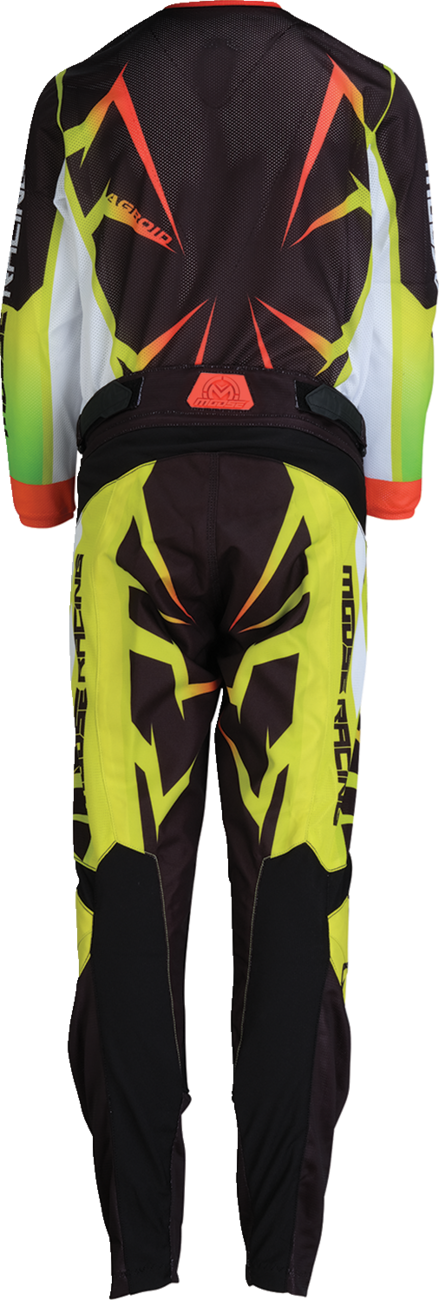 MOOSE OFFROAD Youth Agroid Mesh Pants - Hi-Viz/Black - 28 2903-2565