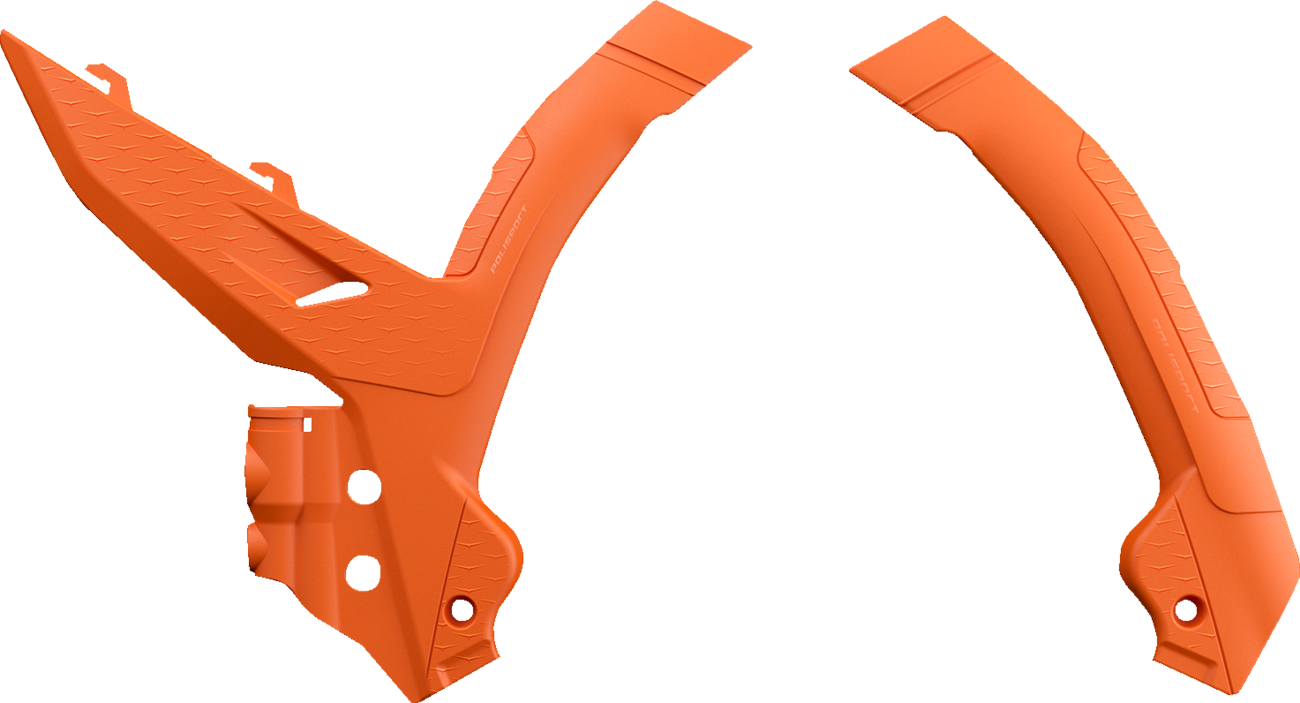 POLISPORT Frame Guards - '16 OEM Orange - KTM 8500100002