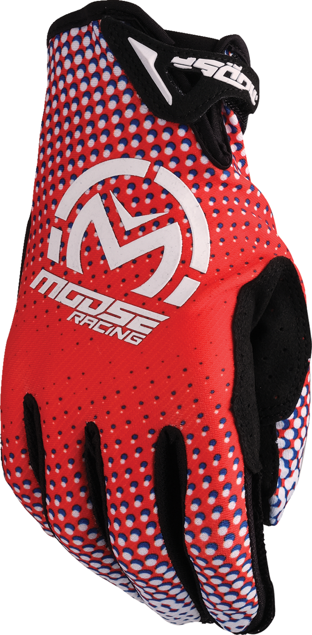 MOOSE OFFROAD SX1™ Gloves - Red/White/Blue - Small 3330-8060