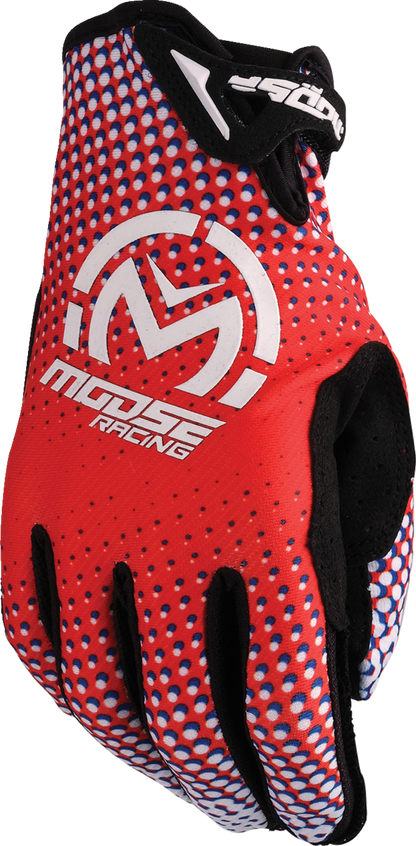 MOOSE OFFROAD SX1™ Gloves - Red/White/Blue - XL 3330-8063
