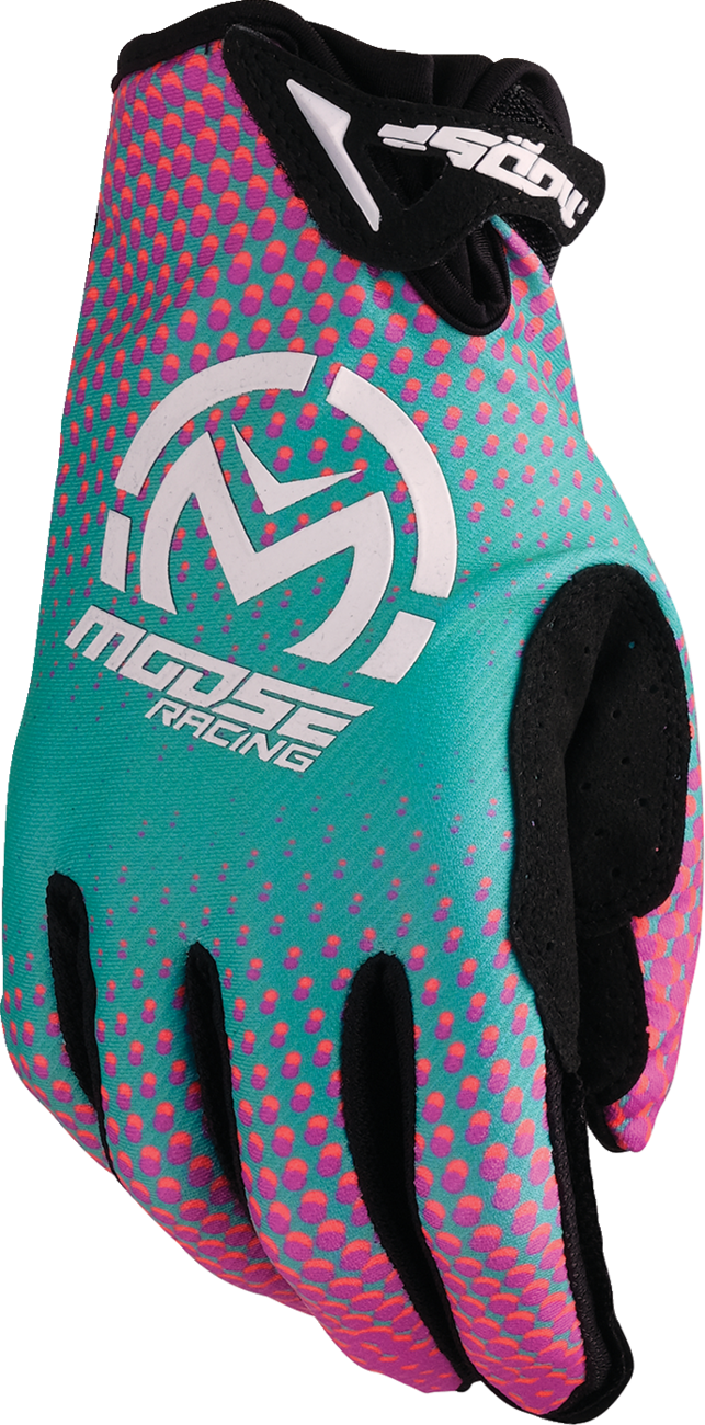 MOOSE OFFROAD SX1™ Gloves - Pink/Purple/Teal - XL 3330-8075