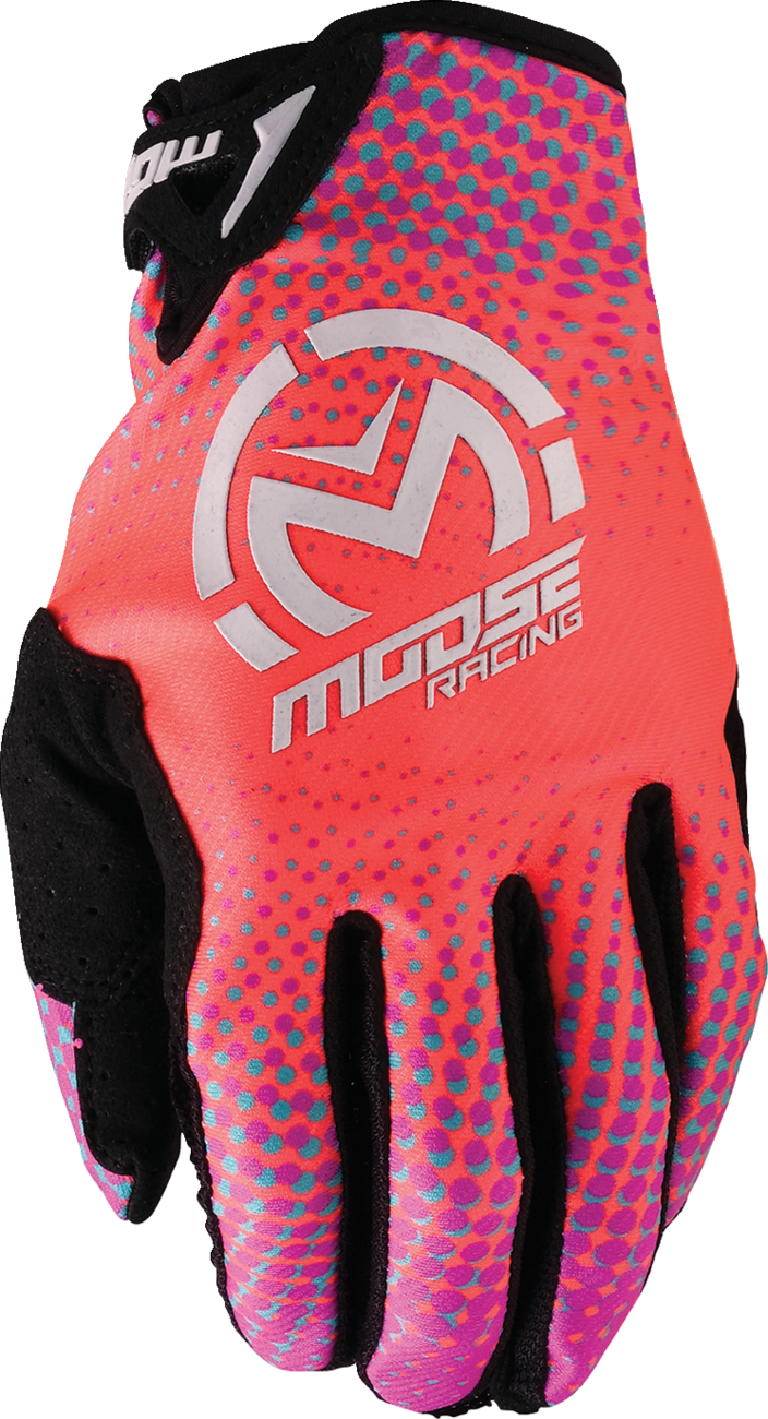 MOOSE OFFROAD SX1™ Gloves - Pink/Purple/Teal - Medium 3330-8073