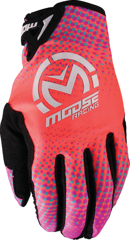 MOOSE OFFROAD SX1™ Gloves - Pink/Purple/Teal - Medium 3330-8073