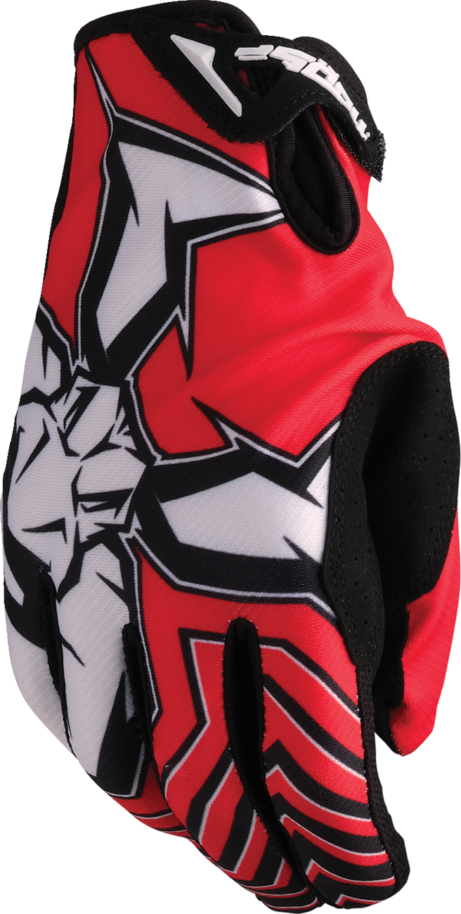 MOOSE OFFROAD Agroid™ Pro Gloves - Red/Black - Medium 3330-8092
