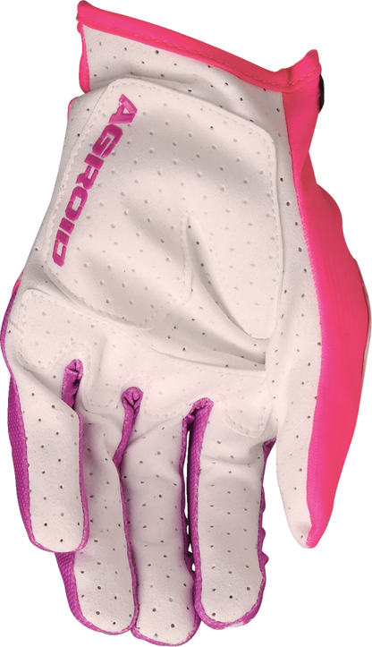MOOSE OFFROAD Agroid™ Pro Gloves - Pink/White - Large 3330-8099