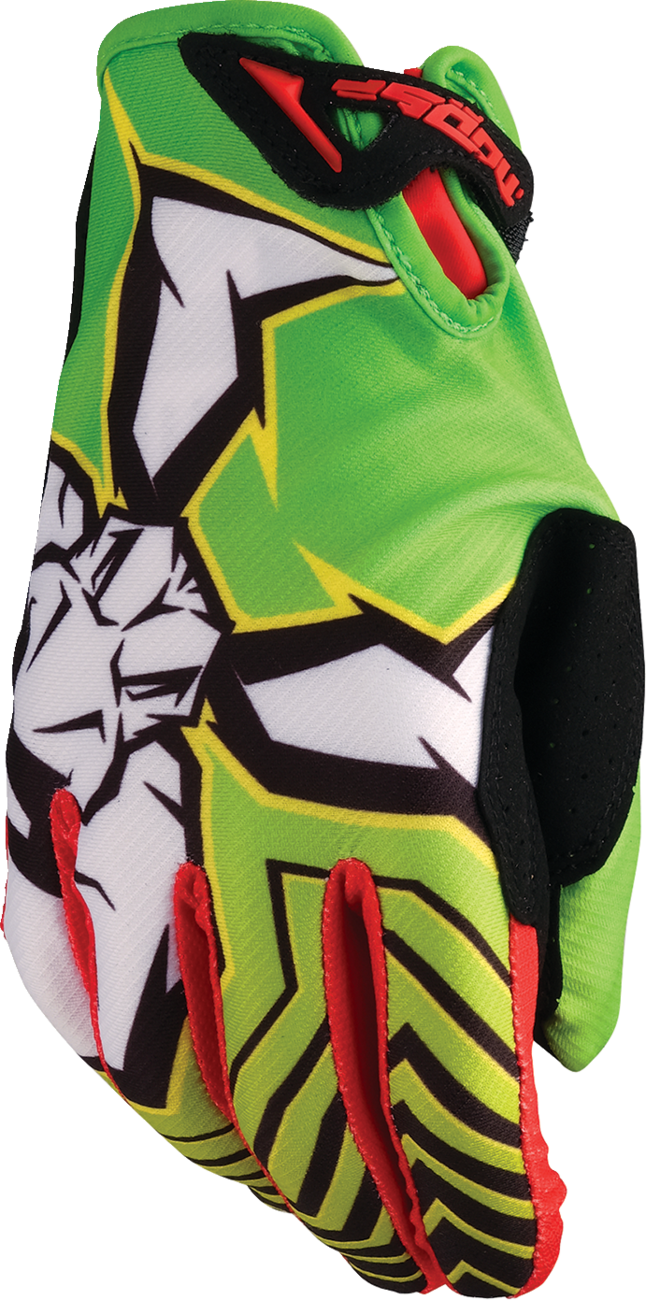 MOOSE OFFROAD Agroid™ Pro Gloves - Green/Red - 3XL 3330-8114