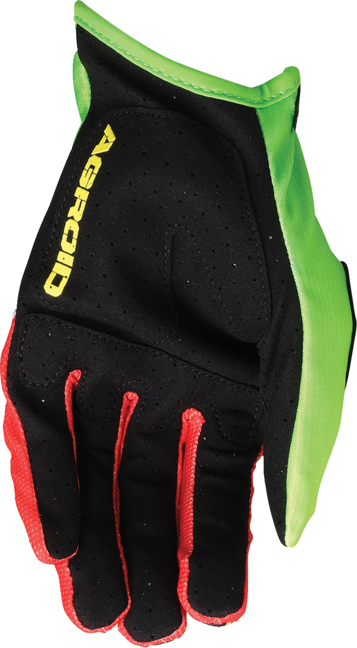MOOSE OFFROAD Agroid™ Pro Gloves - Green/Red - 3XL 3330-8114