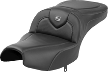 SADDLEMEN Roadsofa™ Seat - Without Backrest - Black - Carbon Fiber - Indian Pursuit '22-'24 I22-02-185