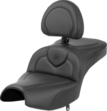 SADDLEMEN Roadsofa™ Seat - With Backrest - Black - Indian Pursuit '22-'24 I22-02-187BR