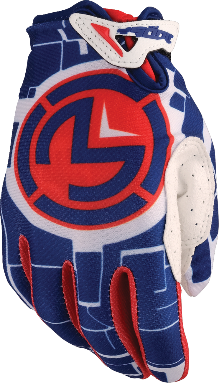 MOOSE OFFROAD Youth SX1™ Gloves - Red/White/Blue - XS 3332-1882