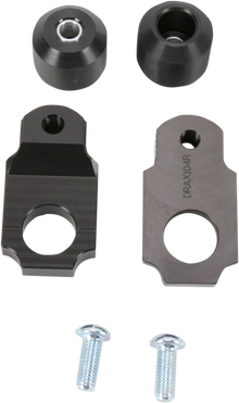 DRIVEN RACING Axle Block Sliders - Kawasaki ZX-6R - Black DRAX-104-BK