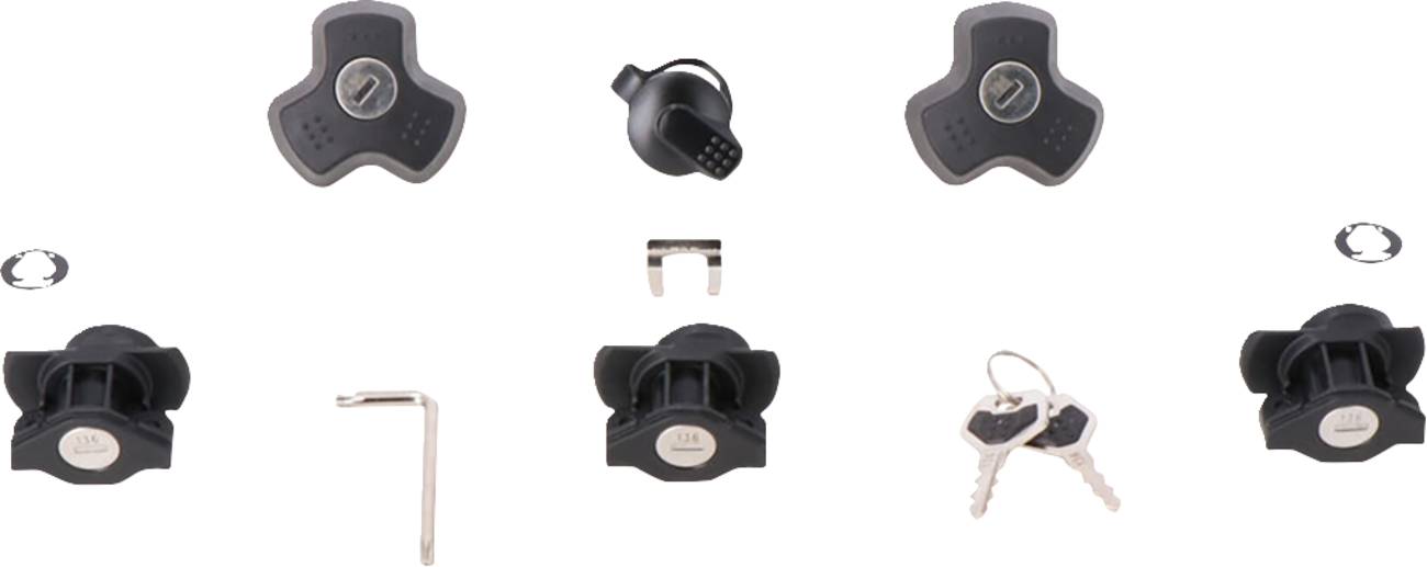 SW-MOTECH DUSC Lock Set - 3 Locks + 1 TRAX Lock Set + 2 Anti-theft Devices LOC.00.745.10200