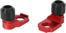 DRIVEN RACING Axle Block Sliders - Kawasaki ZX-6R - Red DRAX-104-RD