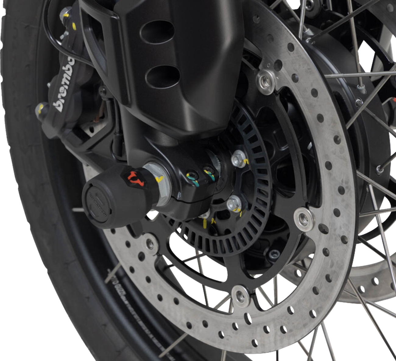 SW-MOTECH Axle Sliders - Front - Set - Moto Guzzi STP.17.176.10200/B