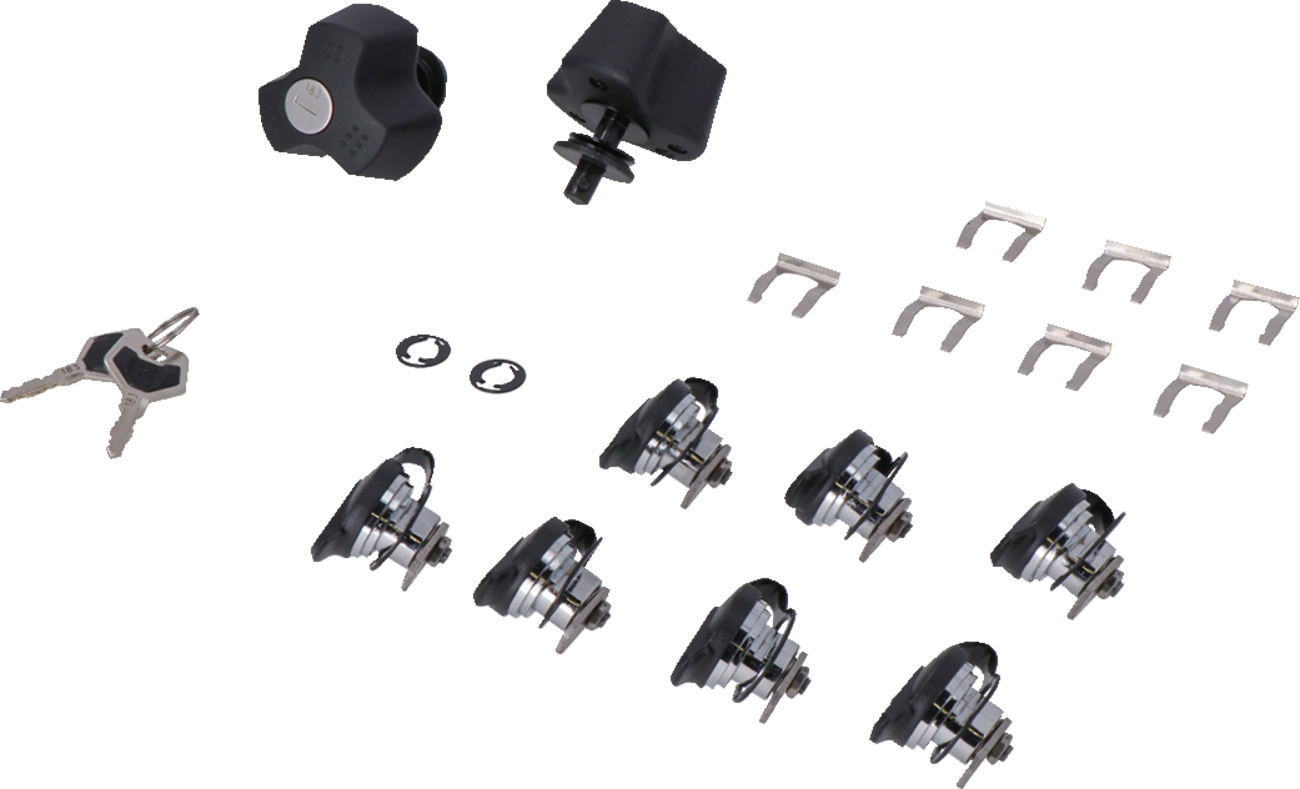 SW-MOTECH TRAX Lock Set - EVO - 9 Matching Locks with Keys QLS.00.046.15100