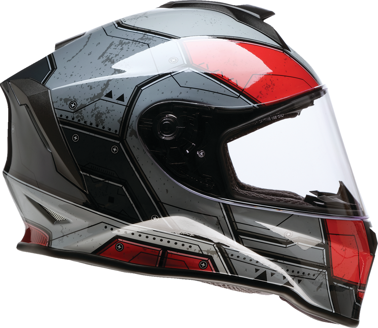 Z1R Youth Warrant 2.0 Helmet - Sentinel - Black/Red - Small 0102-0289