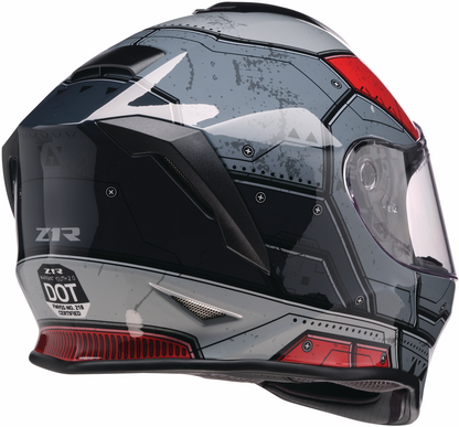 Z1R Youth Warrant 2.0 Helmet - Sentinel - Black/Red - Small 0102-0289