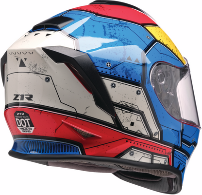 Z1R Youth Warrant 2.0 Helmet - Sentinel - Blue/Yellow - Medium 0102-0293