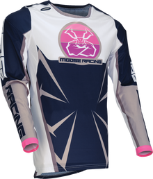 MOOSE OFFROAD Agroid Jersey - Navy/White - Medium 2910-8139