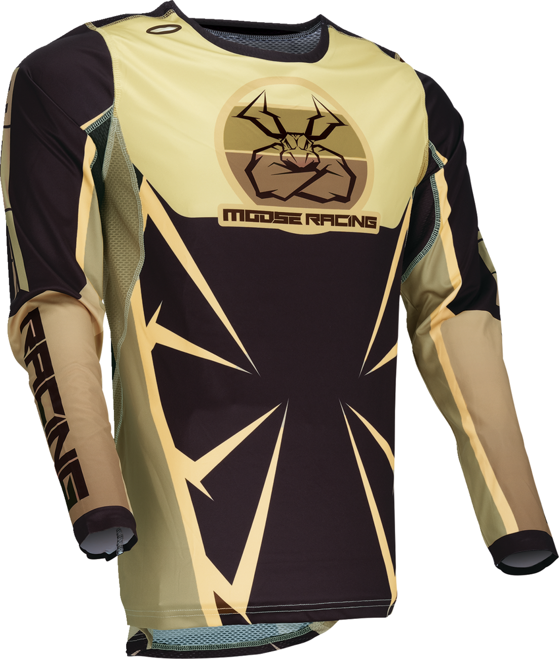 MOOSE OFFROAD Agroid Jersey - Brown/Black - Medium 2910-8146