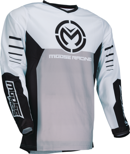 MOOSE OFFROAD Qualifier® Jersey - Black/White - 5XL 2910-8158