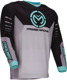 MOOSE OFFROAD Qualifier® Jersey - Gray/Teal - 2XL 2910-8187