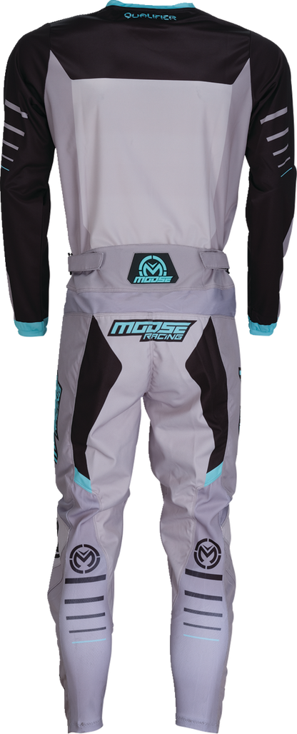 MOOSE OFFROAD Qualifier® Jersey - Gray/Teal - Small 2910-8183