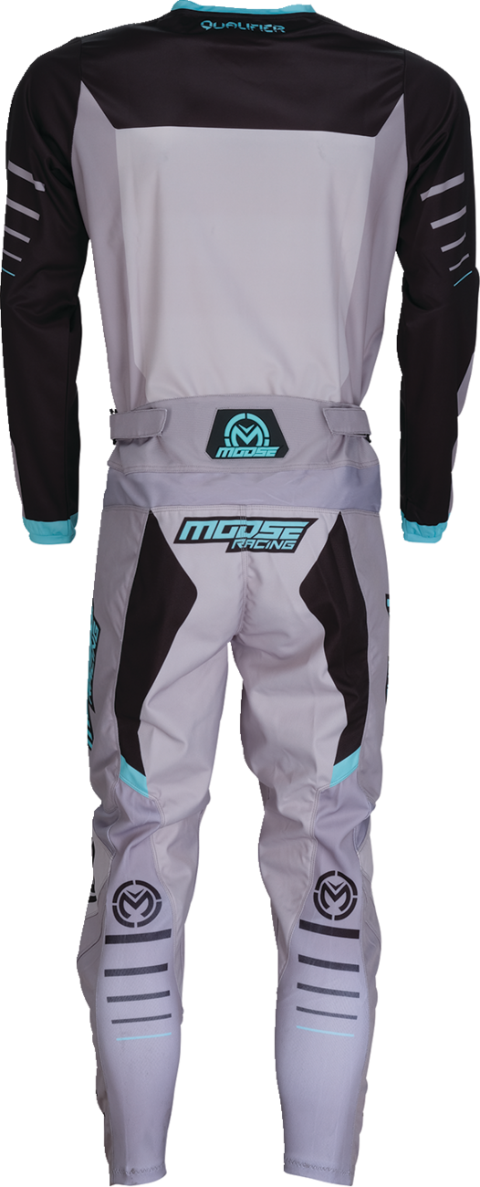 MOOSE OFFROAD Qualifier® Jersey - Gray/Teal - Medium 2910-8184