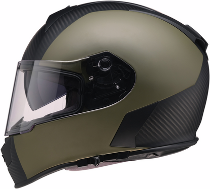 Z1R Warrant Helmet - Carbon - Green - Large 0101-17435