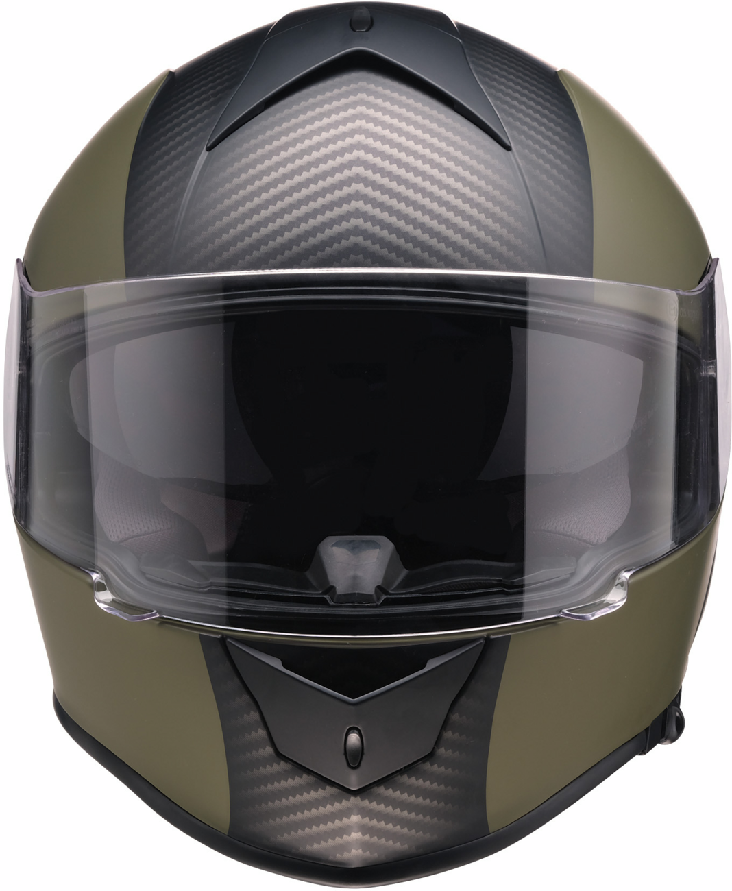Z1R Warrant Helmet - Carbon - Green - Medium 0101-17434