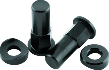 BikeMaster Rim Lock Nuts (Pair) T6 Aluminum/Black