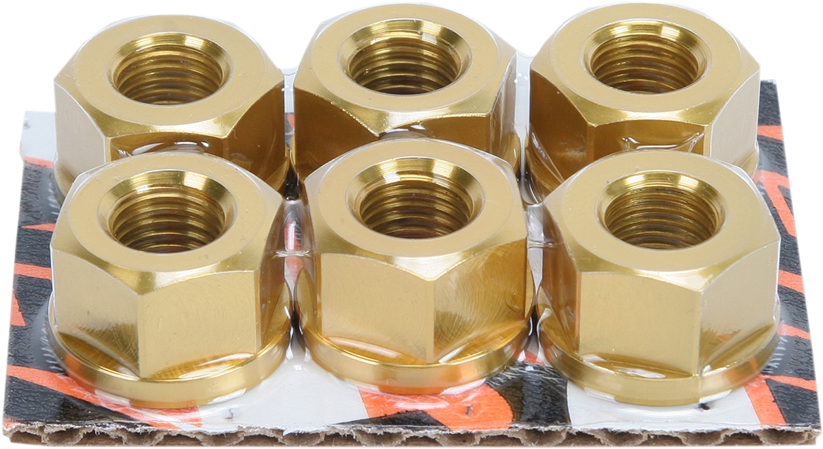 DRIVEN RACING Sprocket Nuts - Sport Bike - Gold - M10 x 1.25 DSNGD