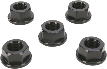 DRIVEN RACING Sprocket Nuts - 5-Bolt Hub - Black - M10 x 1.25 DSN5BK