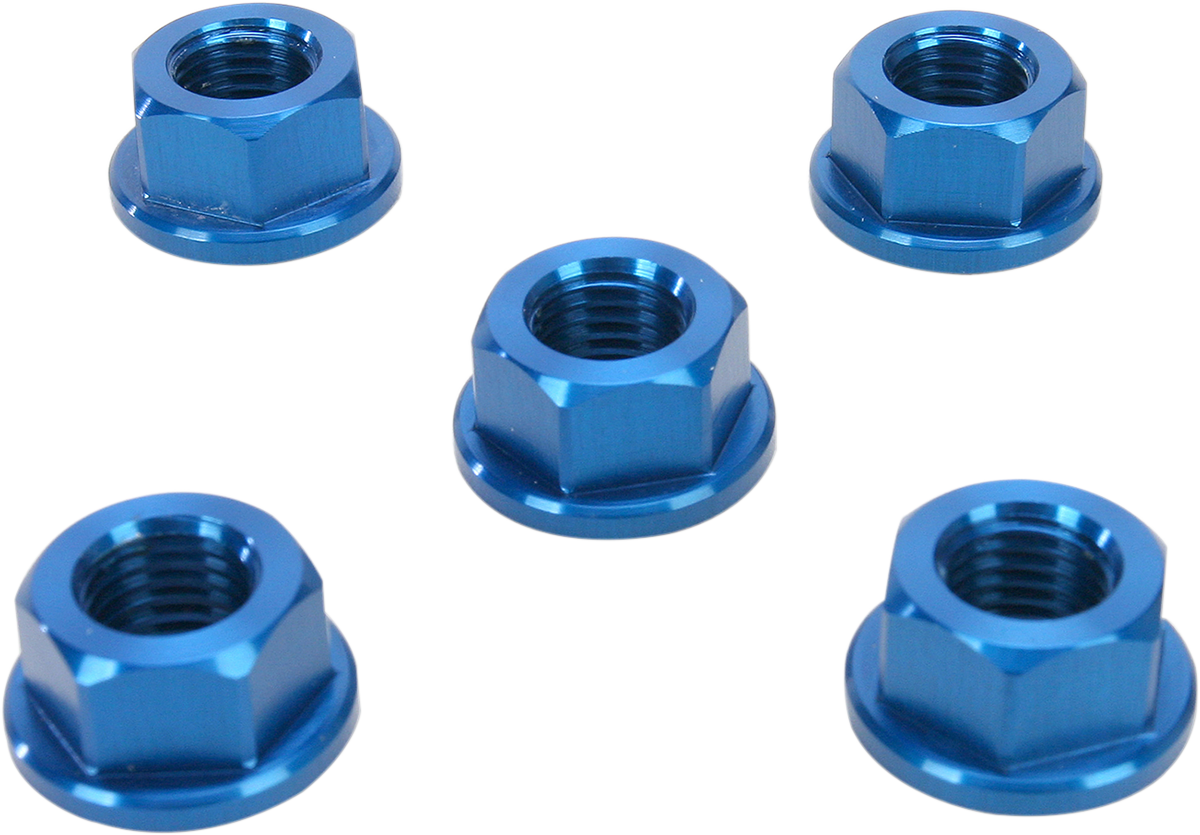 DRIVEN RACING Sprocket Nuts - 5-Bolt Hub - Blue - M10 x 1.25 DSN5BL