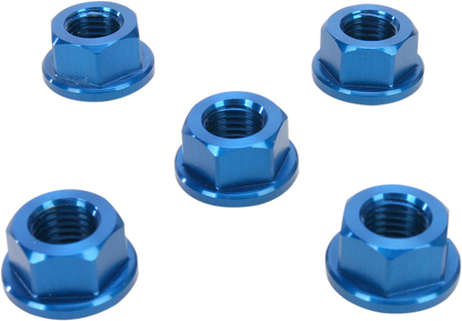 DRIVEN RACING Sprocket Nuts - 5-Bolt Hub - Blue - M10 x 1.25 DSN5BL
