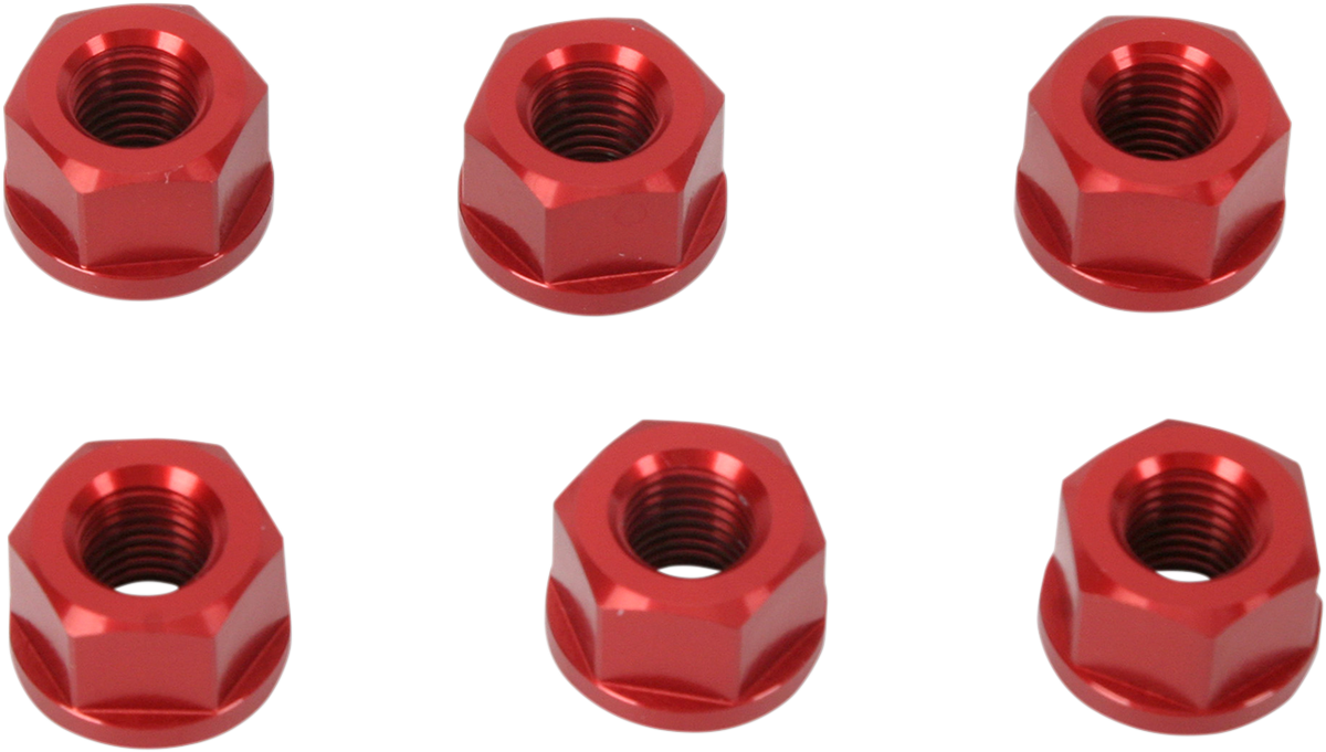 DRIVEN RACING Sprocket Nuts - Sport Bike - Red - M10 x 1.25 DSNRD