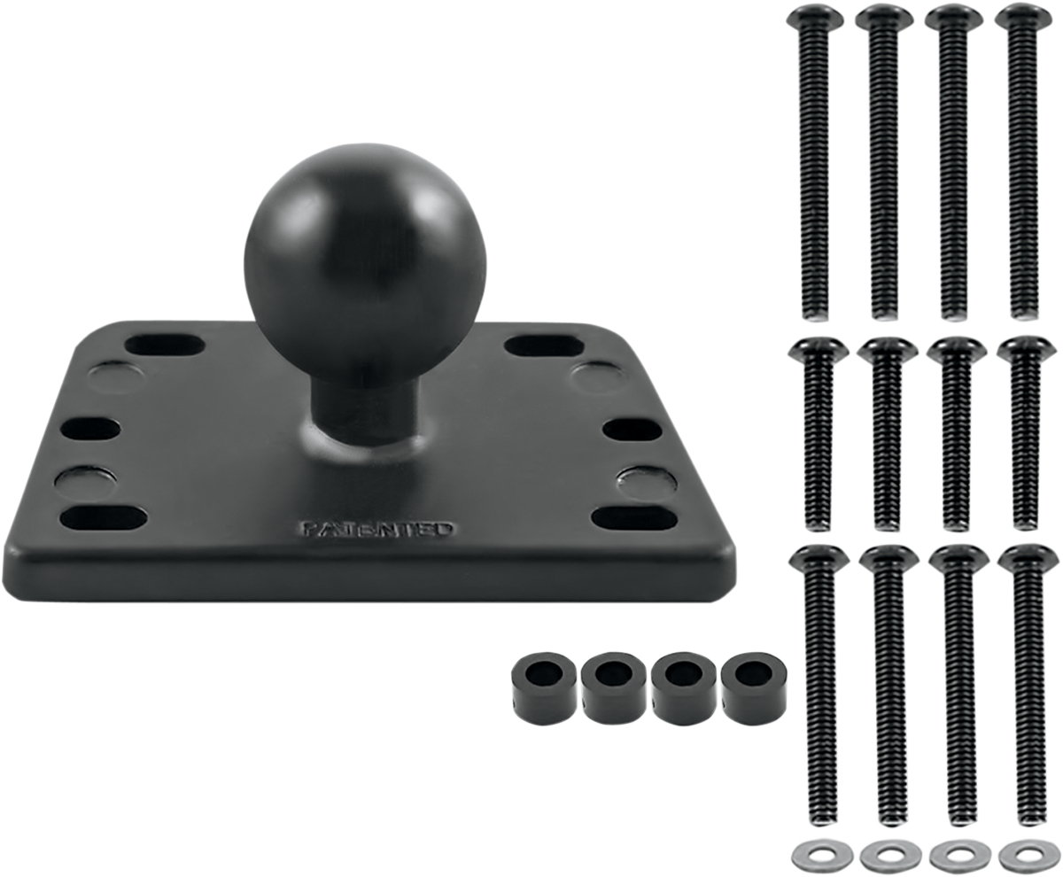 RAM MOUNTS Brake/Clutch Reservoir Cover Mount Base with 1" Ball - Square RAM-B-345