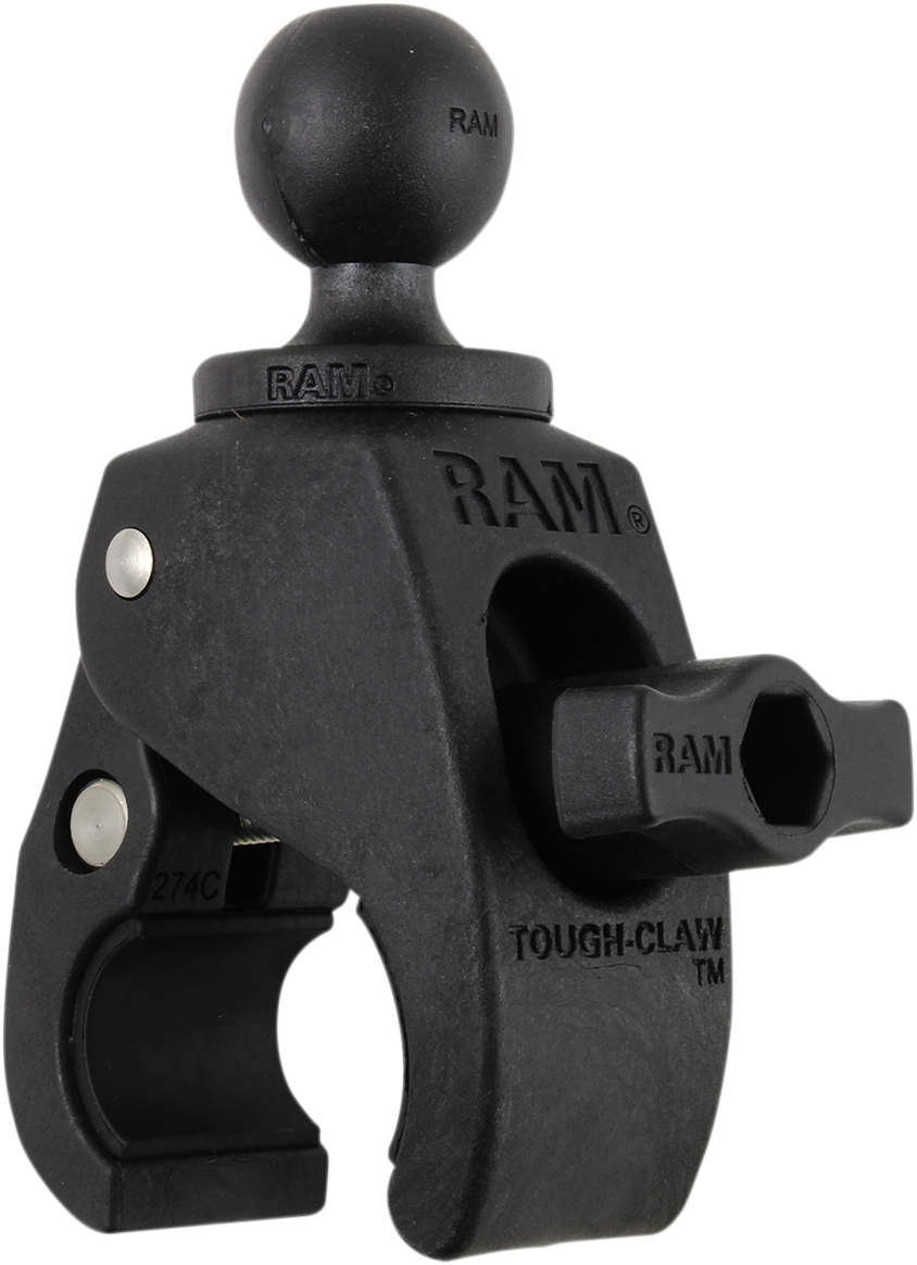 RAM MOUNTS Tough-Claw™ with 1" Diameter Rubber Ball - 5/8"-1-1/2" RAP-B-400U