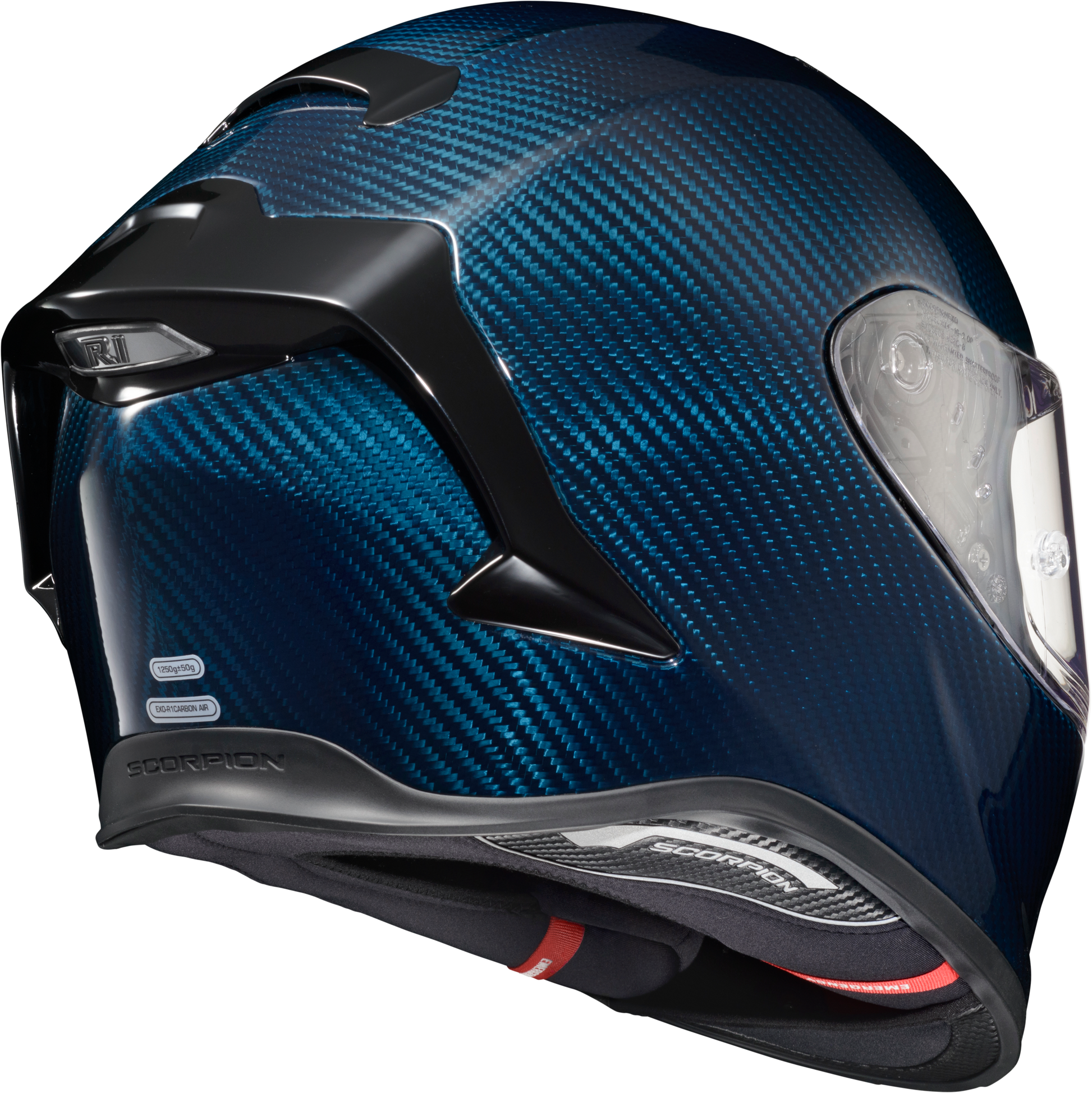 Exo R1 Air Full Face Helmet Carbon Blue Xs