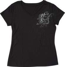 MOOSE OFFROAD Women's Flourish Script T-Shirt - Black - Large 3031-4286