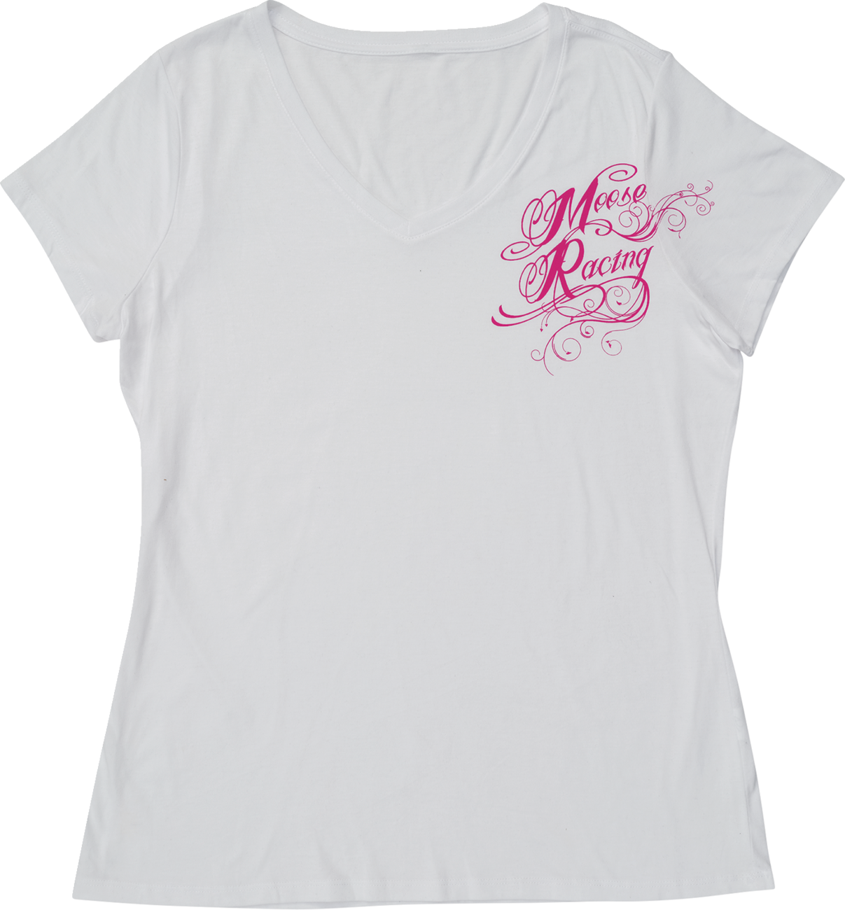 MOOSE OFFROAD Women's Flourish Script T-Shirt - White - Large 3031-4290