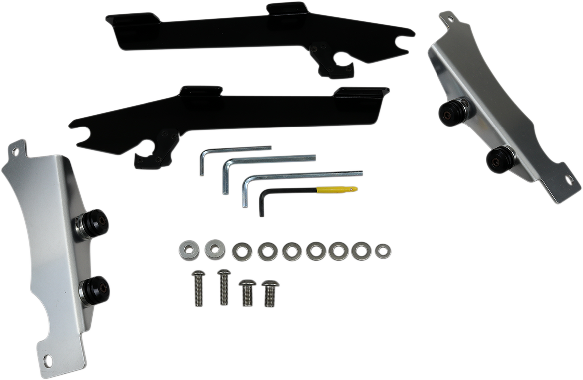 MEMPHIS SHADES Batwing Trigger Lock Mounting Kit - V Star - Black MEK1910
